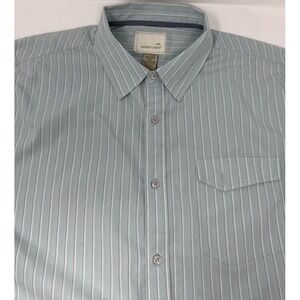 Horny Toad Shirt Mens Large Multicolor Stripe Short Sleeve Button Up Casual - XL